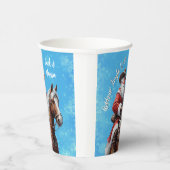 ギディアップジンルホースサンタクロースのクリスマスプレゼント 紙コップ (右)