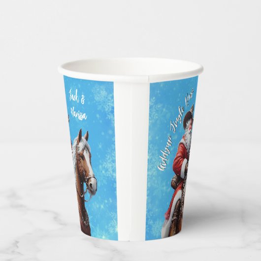 ギディアップジンルホースサンタクロースのクリスマスプレゼント 紙コップ (右)