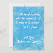 ギディアップジンルホースサンタクロースクリスマス シーズンカード (裏面)