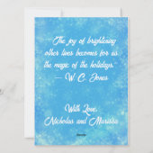 ギディアップジンルホースサンタクロースクリスマス シーズンカード (裏面)