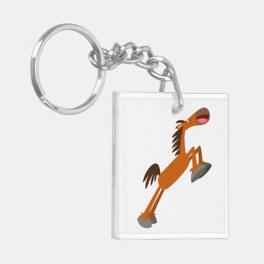 ギディアップ馬!漫画の馬のアクリルキーチェーン キーホルダー (正面左)