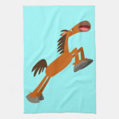 ギディアップ馬！漫画の馬のキッチンタオル キッチンタオル (縦)