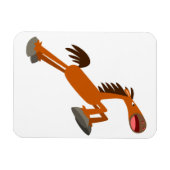 ギディアップ馬！漫画の馬のフレキシブルマグネット マグネット (横)