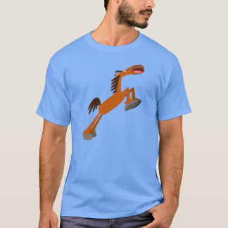 ギディアップ馬!漫画の馬のTシャツ Tシャツ