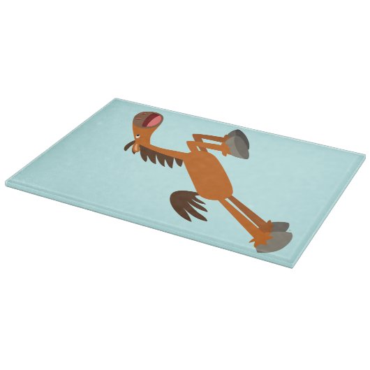 ギディアップ馬！漫画の馬切り盤 カッティングボード (角)