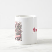 ギディーアップ女性のカーボーイ パーソナライズされた コーヒーマグカップ (中央)