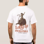 ギディ・アップ・ピクルボール Tシャツ (裏面)