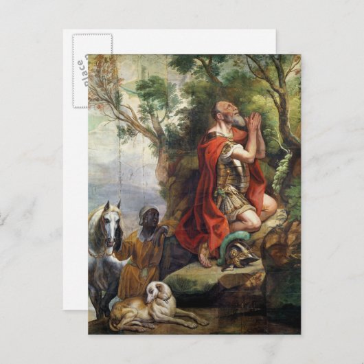 ギデオンの祈り、タペストリーのための下絵 ポストカード