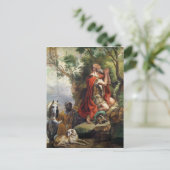 ギデオンの祈り、タペストリーのための下絵 ポストカード (スタンド正面)