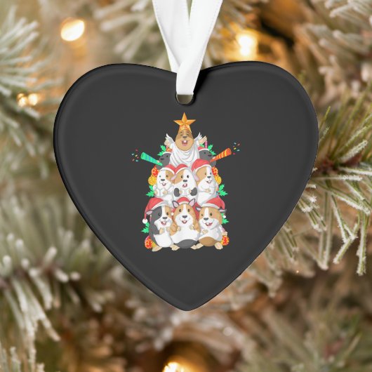 ギニおもしろいア豚のクリスマス オーナメント (ツリー)