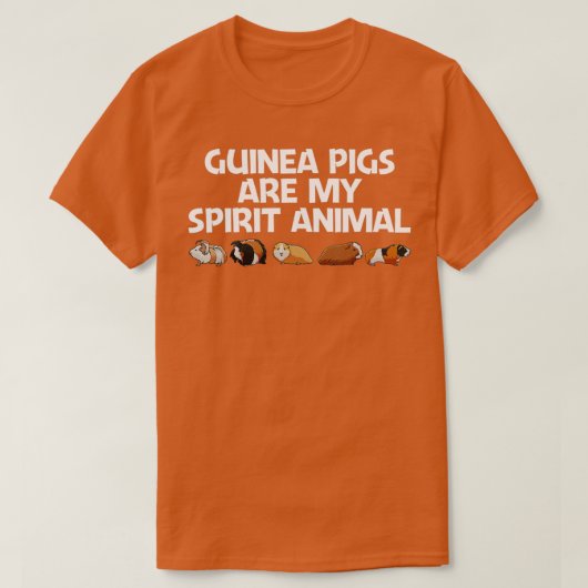 ギニおもしろいア豚ア男性へート女性齧歯動物G Tシャツ (デザイン正面)