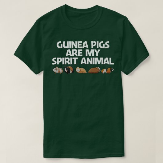 ギニおもしろいア豚ア男性へート女性齧歯動物G Tシャツ (デザイン正面)
