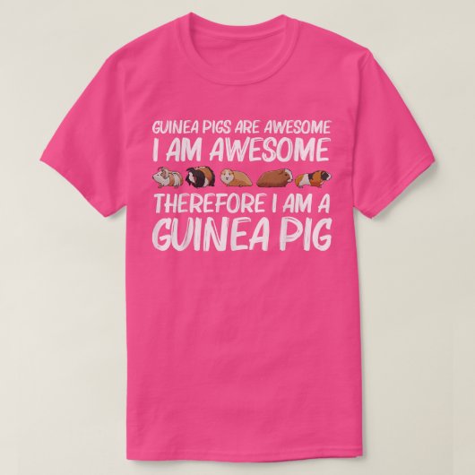 ギニおもしろいア豚ア男性へート女性齧歯動物G Tシャツ (デザイン正面)