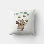ギニおもしろいア豚メリークリスマス!ジャグラー漫画 クッション (正面)