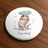 ギニおもしろいア豚保笑顔の雨踊り漫画 コースター