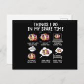 ギニおもしろいー豚の暇な時にやること ポストカード (正面/裏面)