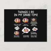 ギニおもしろいー豚の暇な時にやること ポストカード (正面)