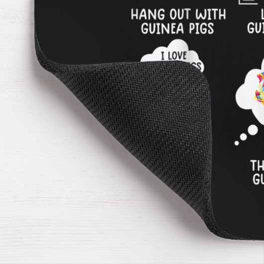 ギニおもしろいー豚の暇な時にやること マウスパッド (コーナー)