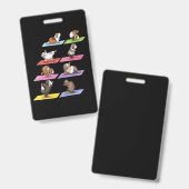 ギニアおもしろいピグヨガ バッジ (正面＆裏面)