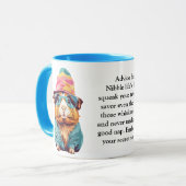 ギニアおもしろい豚からのアドバイス マグカップ (正面左)