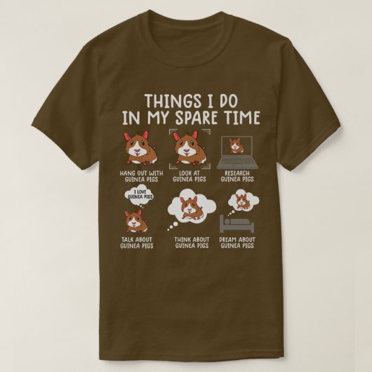 ギニアおもしろい豚シャツsrcasusユーモアモルモットp tシャツ (デザイン正面)