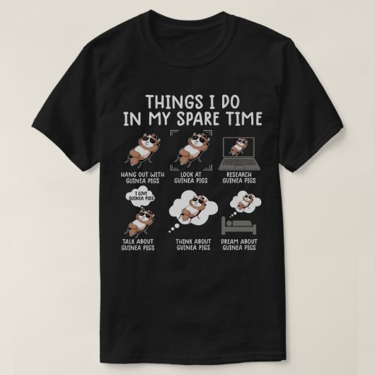 ギニアおもしろい豚シャツsrcasusユーモアモルモットp tシャツ (デザイン正面)