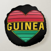 ギニアが大好きハート ラウンドクッション (裏面)