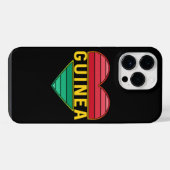 ギニアが大好きハート iPhoneケース (裏面横)