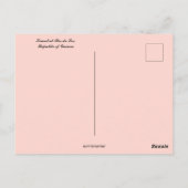 ギニアのイルズデロス共和国でのサンセット ポストカード (裏面)