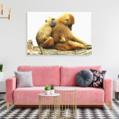 ギニアのヒヒ キャンバスプリント (インサイチュ (リビング))