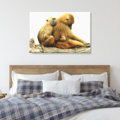 ギニアのヒヒ キャンバスプリント (インサイチュ (寝室))