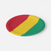 ギニアの国旗 ペーパープレート (アングル)