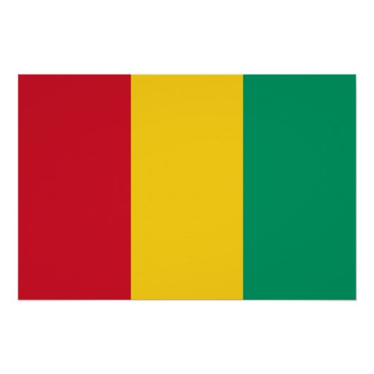 ギニアの国旗 ポスター (正面)