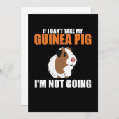 ギニアもし豚は飼えないよ、行かないよ 招待状 (正面/裏面)