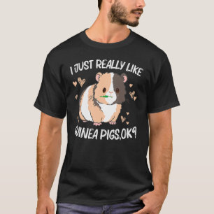 ギニアカッコいい豚の女男性へ性ホエックフワフワcavy Pe Tシャツ
