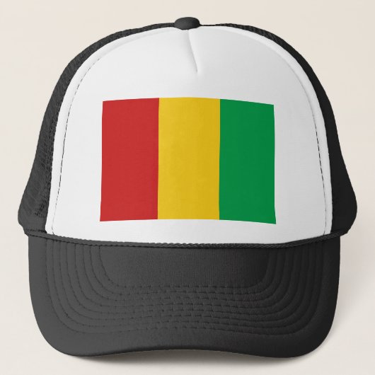 ギニアコナクリ国旗の帽子 キャップ (正面)