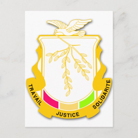 ギニアコート・オブ・アームズGN ポストカード (正面)