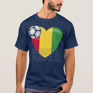 ギニアサッカー愛ガイアナ国旗 Tシャツ