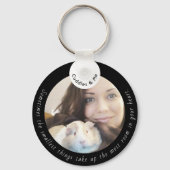 ギニアパーソナライズされた豚/ペットの飼い主は両面 キーホルダー (裏面)