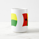 ギニアビサウの国旗マグカップ コーヒーマグカップ (中央)