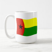 ギニアビサウの国旗マグカップ コーヒーマグカップ (左)