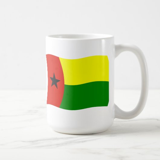 ギニアビサウの国旗マグカップ コーヒーマグカップ (右)