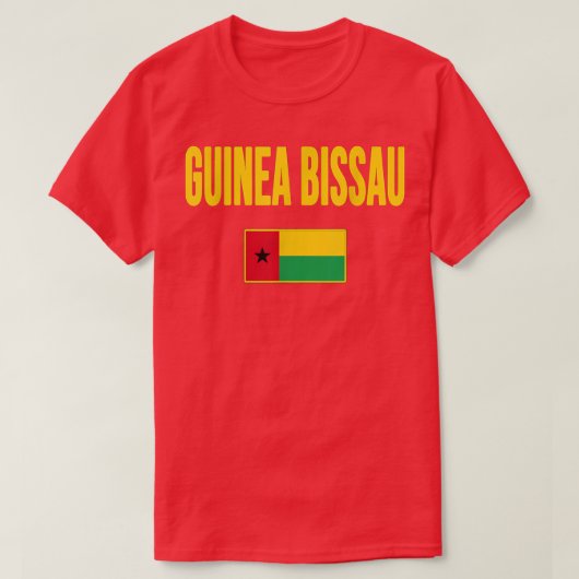 ギニアビサウ国旗の国 Tシャツ (デザイン正面)