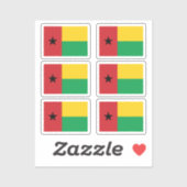 ギニアビサウ国旗6のコレクションパック シール (シート)