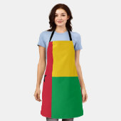 ギニアビサウ国旗 エプロン (着用した状態)