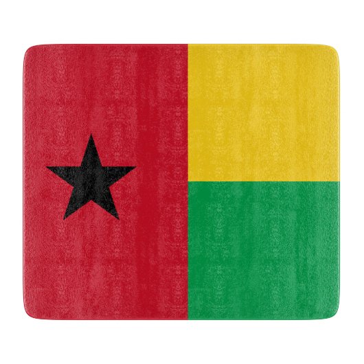ギニアビサウ国旗 カッティングボード (正面)