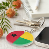 ギニアビサウ国旗 キーホルダー (正面右)