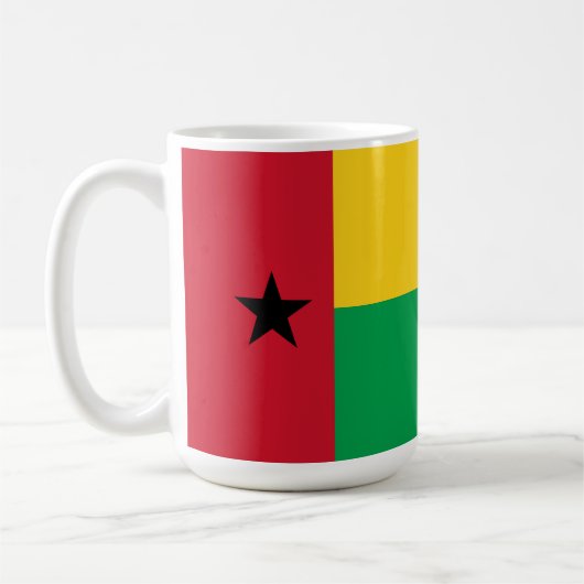 ギニアビサウ国旗 コーヒーマグカップ (左)