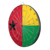 ギニアビサウ国旗 ダーツボード (正面右)