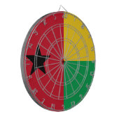 ギニアビサウ国旗 ダーツボード (正面左)